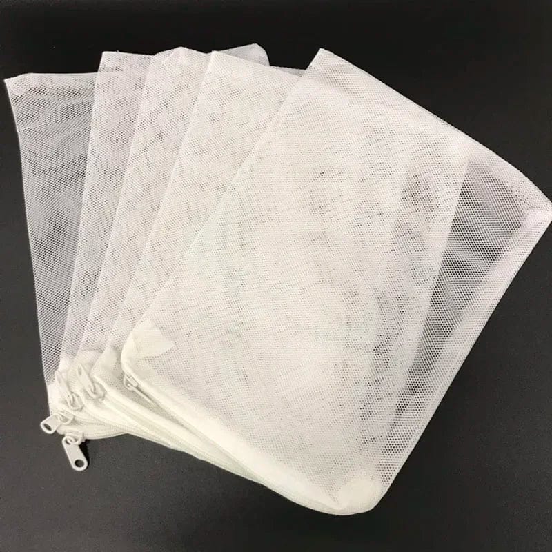 10Stk Filternetzbeutel Mesh-Beutel Aquarium Teich für Bio-Ball Kohlenstoffmedien Ammoniak Aquarium Fischtank Isolierbeutel Weiß Schwarz | Karnz
