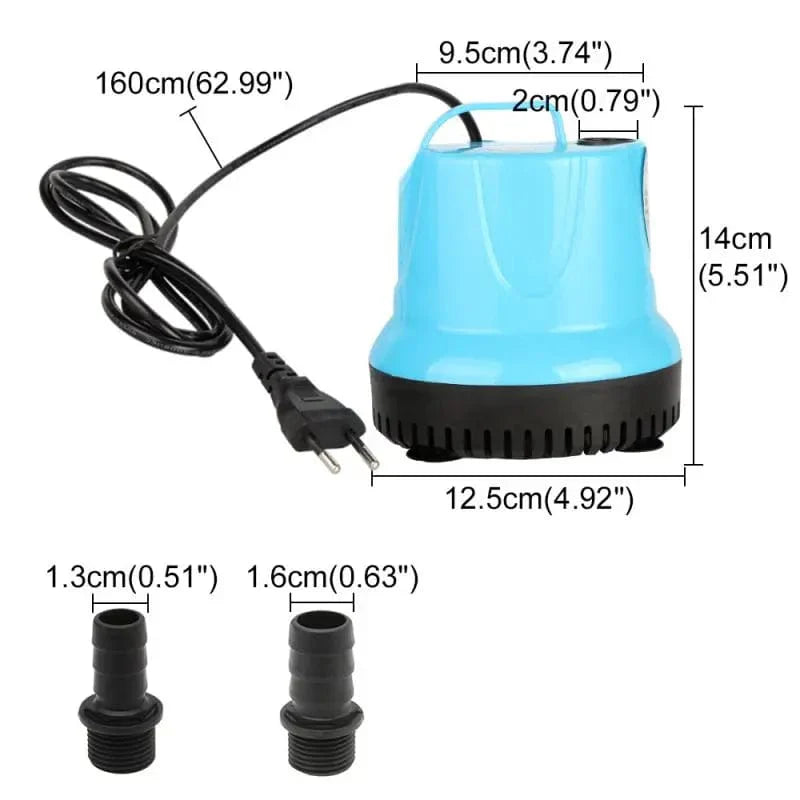 110v 220v Fischtank Tauchwasserpumpe Bodenansaugpumpe Bodenfilter Gülle für Fischtank, Teich, Aquarium, Brunnen | Karnz