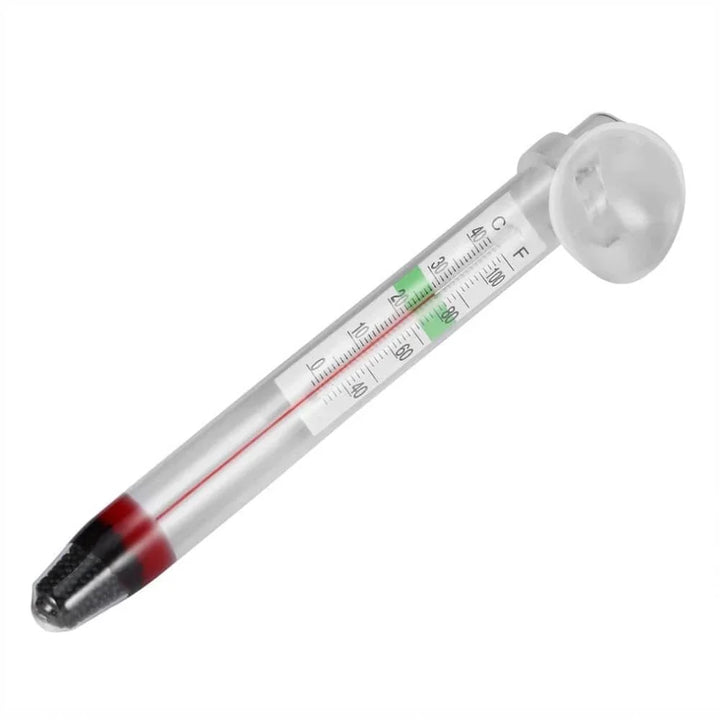 Schwebendes Aquarienthermometer Fischtank Glas Temperaturmesswerkzeug mit Saugnapf Fahrenheit Celsius Zubehör | Karnz