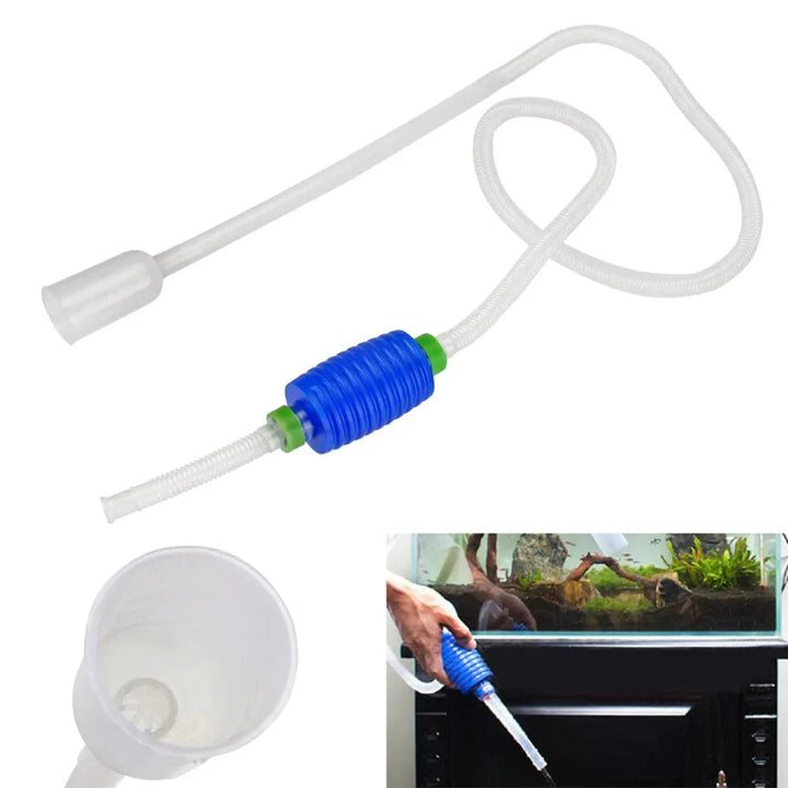 Aquarium Siphon Fischtank Siphon Staubsauger Pumpe Semi-automatischer Wasserwechsel Wechselt Kies Wasserfilter Acuario Zubehör | Karnz