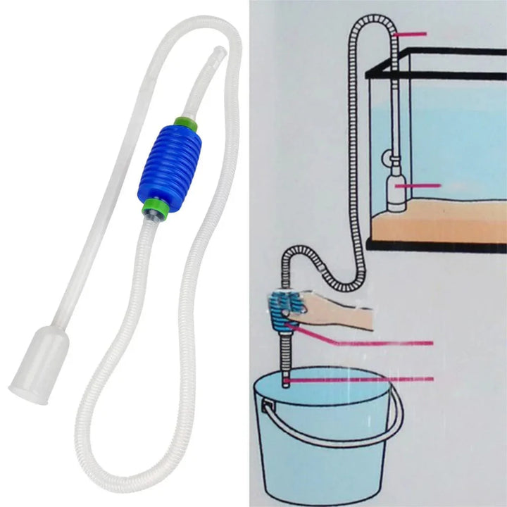 Aquarium Siphon Fischtank Siphon Staubsauger Pumpe Semi-automatischer Wasserwechsel Wechselt Kies Wasserfilter Acuario Zubehör | Karnz