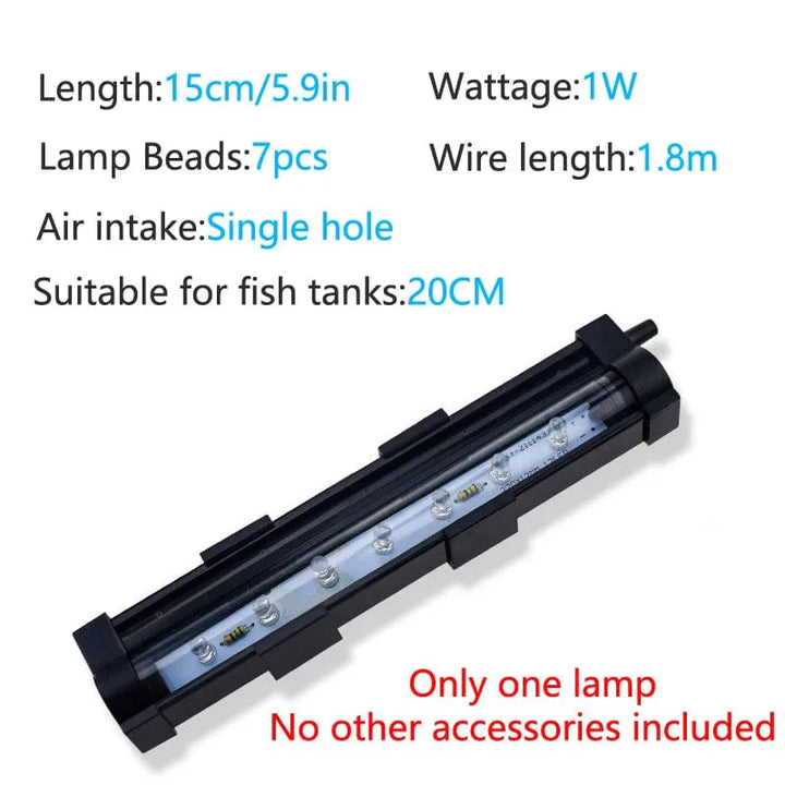 LED Luftblasenleuchte Aquariumlampe Unterwasser Tauchlicht Farbänderung Sauerstofferzeugung für Fischtank | Karnz