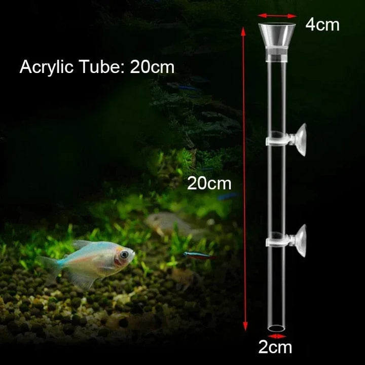 Acryl-Aquarium-Futterrohr-Schüssel Transparenter Fischtank Garnelen Schnecke Garnelenfutter-Futterschüssel Aquarium-Fütterungszubehör | Karnz