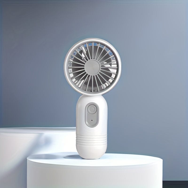 1PC Mini tragbarer Ventilator, USB wiederaufladbar, mit 3 Geschwindigkeiten - Handventilator für Männer und Frauen - Perfekt für Büro, Outdoor, Reisen und Camping | Karnz