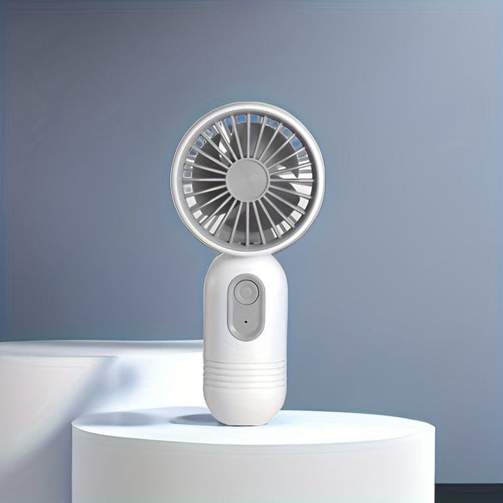 1PC Mini tragbarer Ventilator, USB wiederaufladbar, mit 3 Geschwindigkeiten - Handventilator für Männer und Frauen - Perfekt für Büro, Outdoor, Reisen und Camping | Karnz