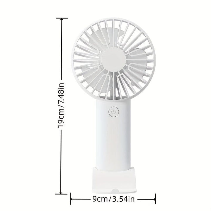 1 Stück USB Handheld Mini Ventilator - Tragbarer Elektrischer Ventilator Für Zuhause, Büro Und Reisen - Wiederaufladbarer Batteriebetrieb - Leise Und Mächtige Kühlung | Karnz