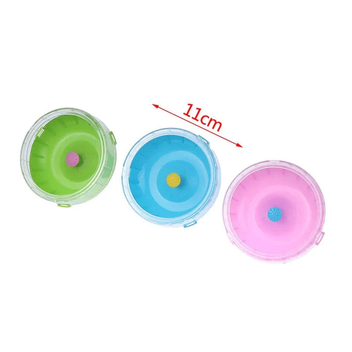 1 Stück 11 cm Hamster Rad Kleintier Lauf Scheibe Spielzeug Süßes Plastik Jogging Trainingsrad Haustier Käfig Zubehör | Karnz