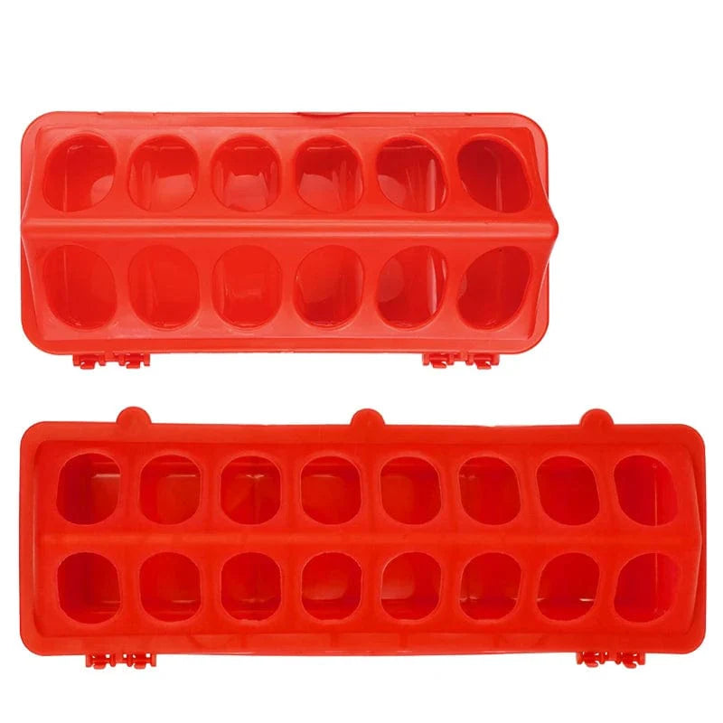 20/30cm Kunststoff Flip-Top Geflügel Vogel Futterspender Boden Hühnerfuttertrough Fasan Futtereimer Qualitätsküken | Karnz