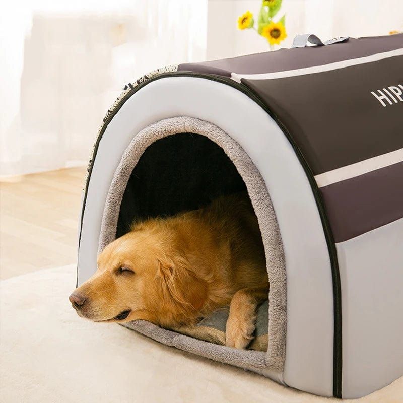 2022 Neue Winterwarme Faltbare Hundehütte Hundebett Haustierbedarf Kleine und Mittelgroße Hunde Warme Haustierbedarf Welpenhöhle Sofa | Karnz
