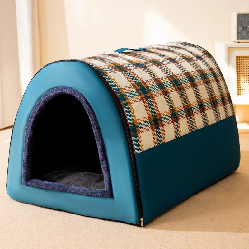 2022 Neue Winterwarme Faltbare Hundehütte Hundebett Haustierbedarf Kleine und Mittelgroße Hunde Warme Haustierbedarf Welpenhöhle Sofa | Karnz