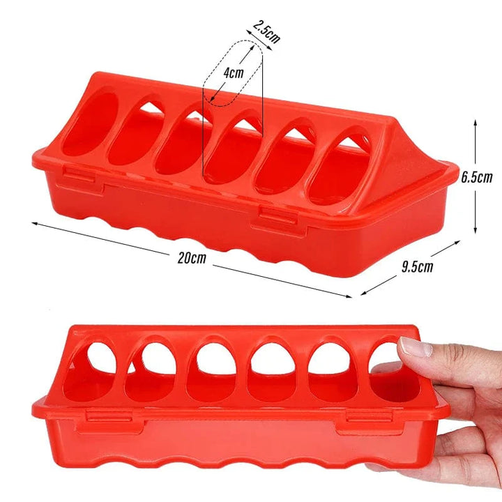 20/30cm Kunststoff Flip-Top Geflügel Vogel Futterspender Boden Hühnerfuttertrough Fasan Futtereimer Qualitätsküken | Karnz