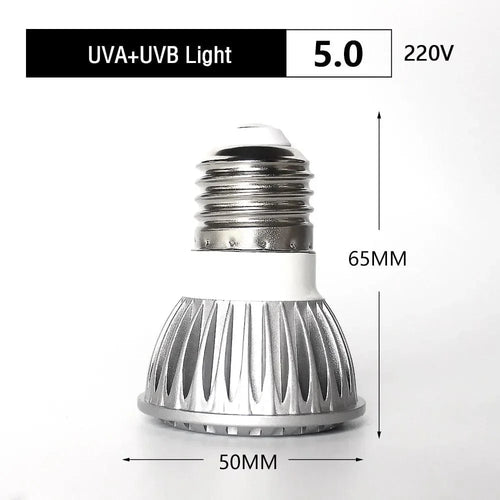 UVA + UVB LED Reptilienlicht Schildkröte Sonnenbadeplattform Vollspektrum Sonnenlampe Sonnenbaden Wärme lampe für Echsen Reptilien und Amphibien | Karnz
