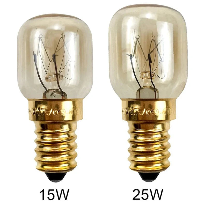 220V Hochtemperaturbirne 15W 25W E14 300 Grad Mikrowellenofen Glühlampe Wolframwendel Dampfgarer Lampe Leuchtmittel Salz Glühlampe | Karnz