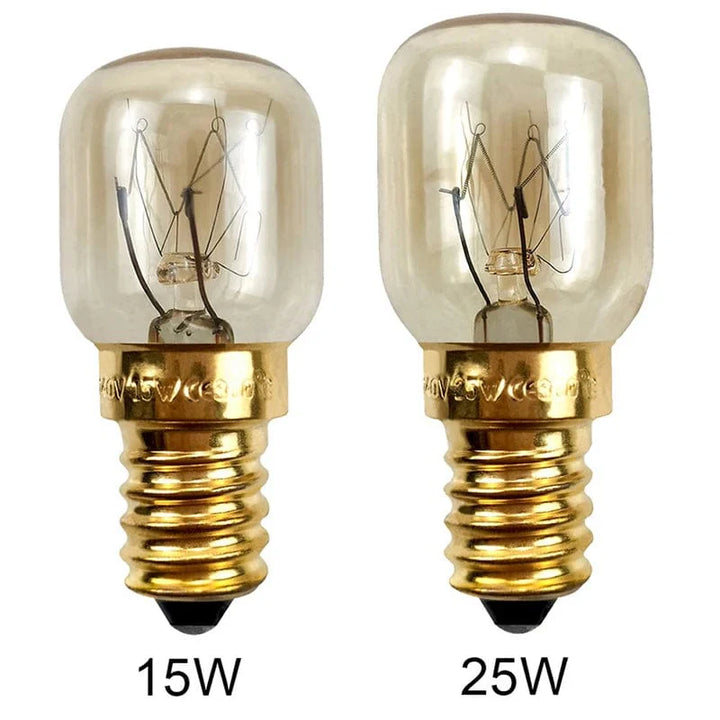 220V Hochtemperaturbirne 15W 25W E14 300 Grad Mikrowellenofen Glühlampe Wolframwendel Dampfgarer Lampe Leuchtmittel Salz Glühlampe | Karnz
