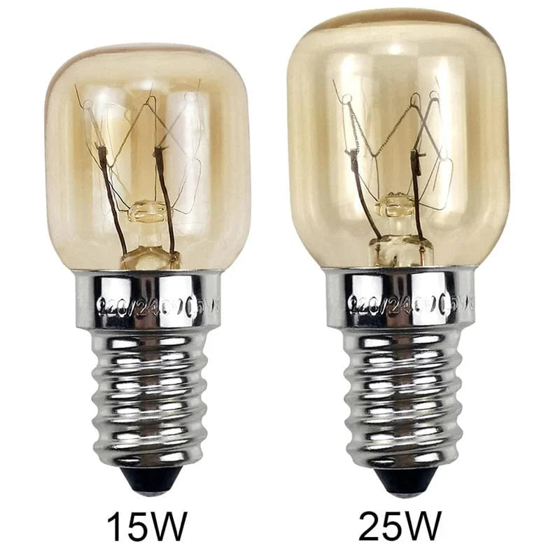 220V Hochtemperaturbirne 15W 25W E14 300 Grad Mikrowellenofen Glühlampe Wolframwendel Dampfgarer Lampe Leuchtmittel Salz Glühlampe | Karnz