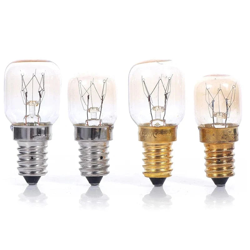 220V Hochtemperaturbirne 15W 25W E14 300 Grad Mikrowellenofen Glühlampe Wolframwendel Dampfgarer Lampe Leuchtmittel Salz Glühlampe | Karnz