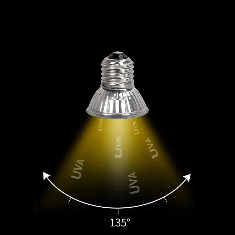 25/50/75W Reptilien Licht UVA+UVB 3.0 120v-220v Haustier Heizlampe Schildkröte Sonnenbrenner Lampe Amphibie Eidechse Temperaturregelung | Karnz