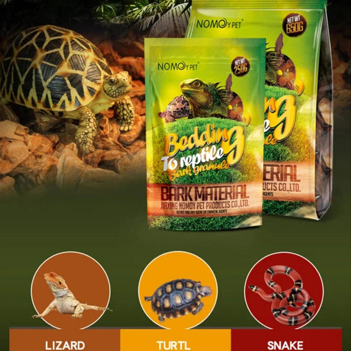 250g/650g Reptil Echse Schildkröte Schlange Zubehör Bettungsmaterial Kiefernrinden-Granulate | Karnz