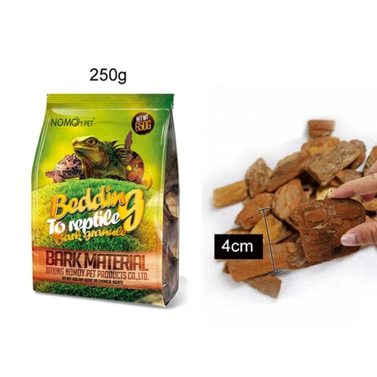 250g/650g Reptil Echse Schildkröte Schlange Zubehör Bettungsmaterial Kiefernrinden-Granulate | Karnz