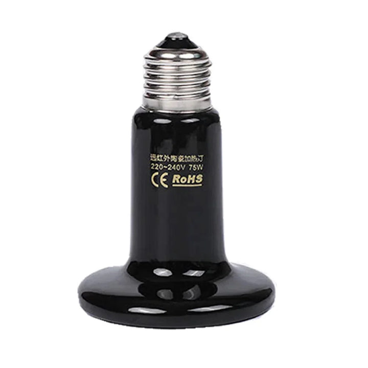 25W 50W 75W 100W 150W 200W Ferninfrarot Haustier Heizlampe Keramik 110V 220V Reptil Schildkröte Brutlampen Wärmeabgeber Glühbirne | Karnz