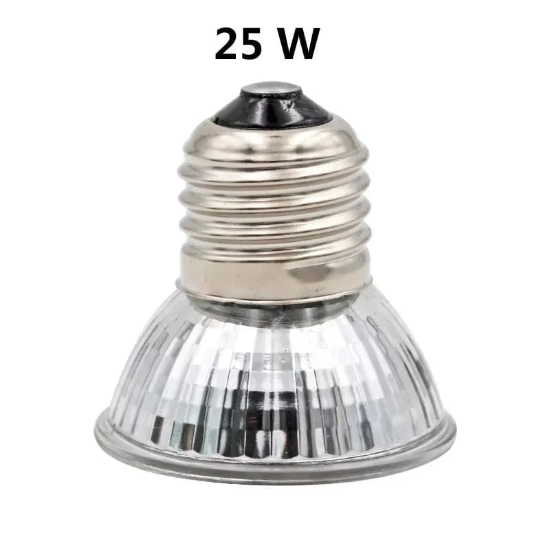 Reptilienlampe 25/50/75W UVA+UVB 3.0 Haustier Wärmelampe Glühbirne Schildkröte Basking UV Lichtlampen Amphibien Eidechsen Temperaturregler | Karnz