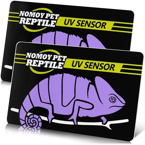 2 Stück Fluoreszierende Farbwechselkarte Reptilienbeleuchtung UVA UVB Tester Testkarte zur schnellen Erkennung von UVB Amphibienlampe | Karnz