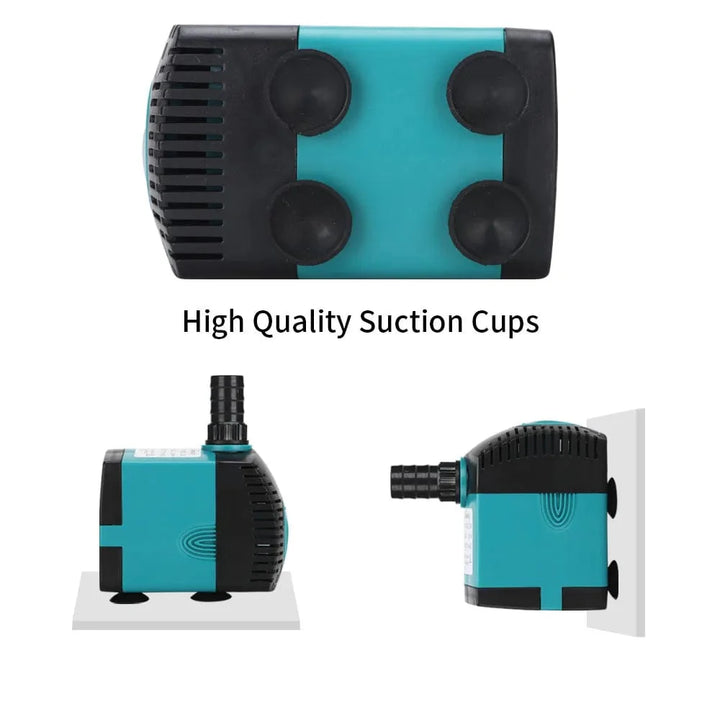 3-60W Ultra-Leise Tauchwasserpumpe Brunnen Fischteich Aquarium Wasserpumpe Filter Fischbecken Brunnenpumpe 220V-240V/110V | Karnz