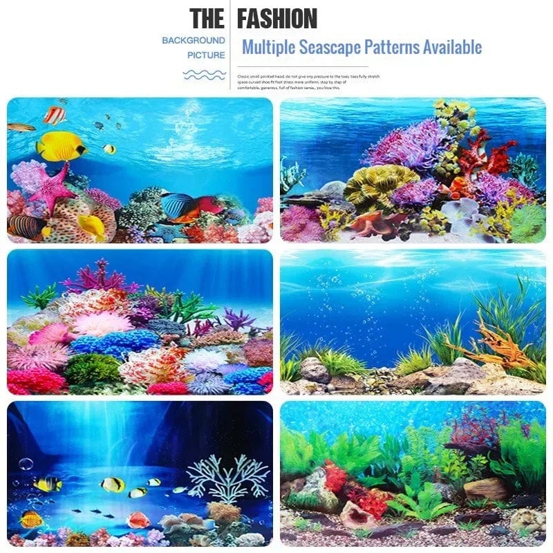 3D-Marine-Hintergrund für Aquarien-Dekoration Aufkleber & Poster Waren Dekoration Fischbehälter und Aquarien Zubehör Aquascape | Karnz