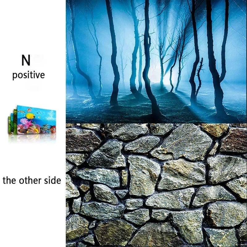 3D-Marine-Hintergrund für Aquarien-Dekoration Aufkleber & Poster Waren Dekoration Fischbehälter und Aquarien Zubehör Aquascape | Karnz