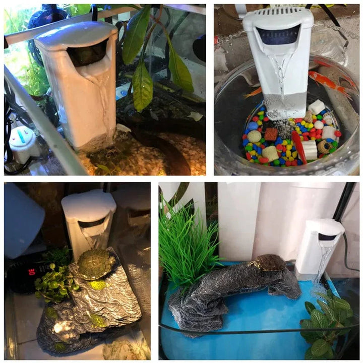 3W 200L/H Wasserfall Aquarienfilterpumpe Schildkröte Fischtank Niedrigwasserstandfilter Sauerstoffpumpe Fisch Schildkröte Reptilienversorgung 220-240V | Karnz