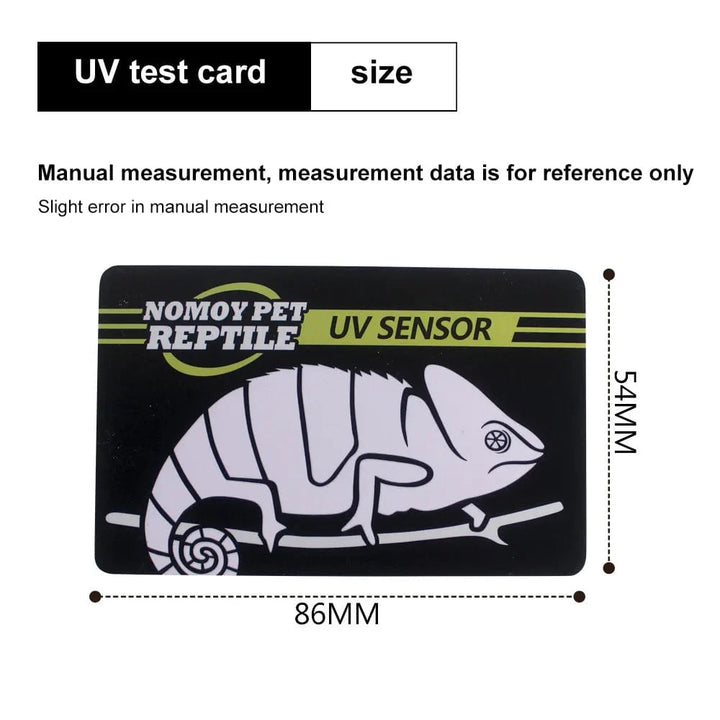 5-1PCS UVB Tester Reptilien UVA UVB Fluorescent Lampen Testerkarte Reptilienlampe UV-Sensor 10 Sekunden Schnelltestgerät Haustierzubehör | Karnz