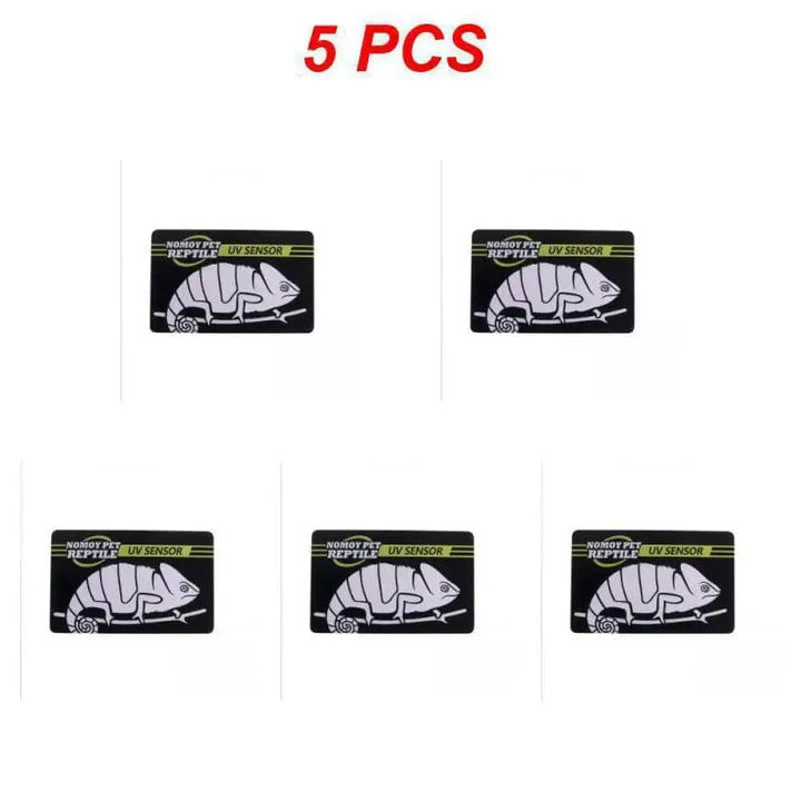 5-1PCS UVB Tester Reptilien UVA UVB Fluorescent Lampen Testerkarte Reptilienlampe UV-Sensor 10 Sekunden Schnelltestgerät Haustierzubehör | Karnz
