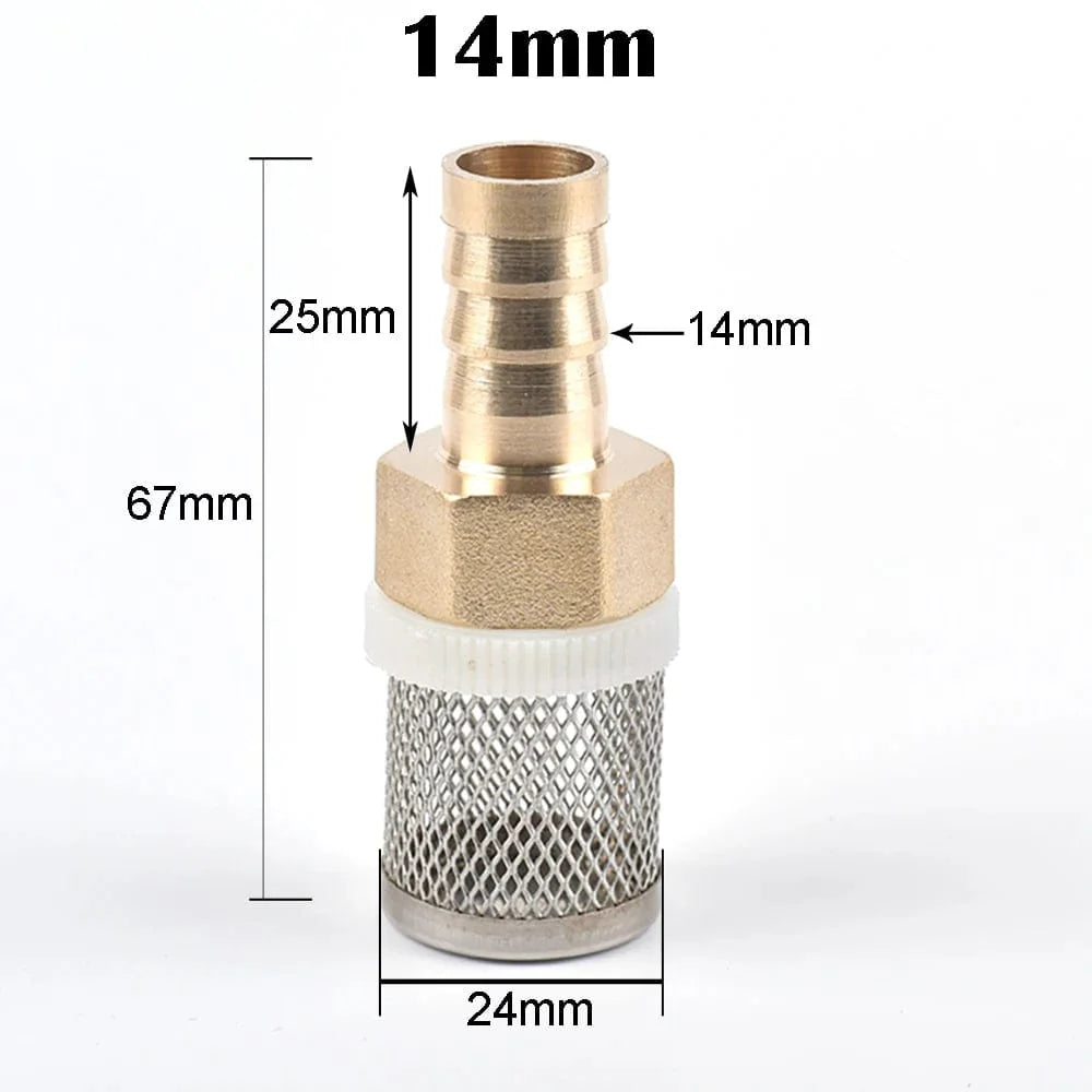 6-19mm Edelstahl-Mesh-Filter 1/2" Weiblich Zoll Gartenbewässerungspumpe Schutzschlauch Wasserreinigungs-Mesh Messingfilter | Karnz