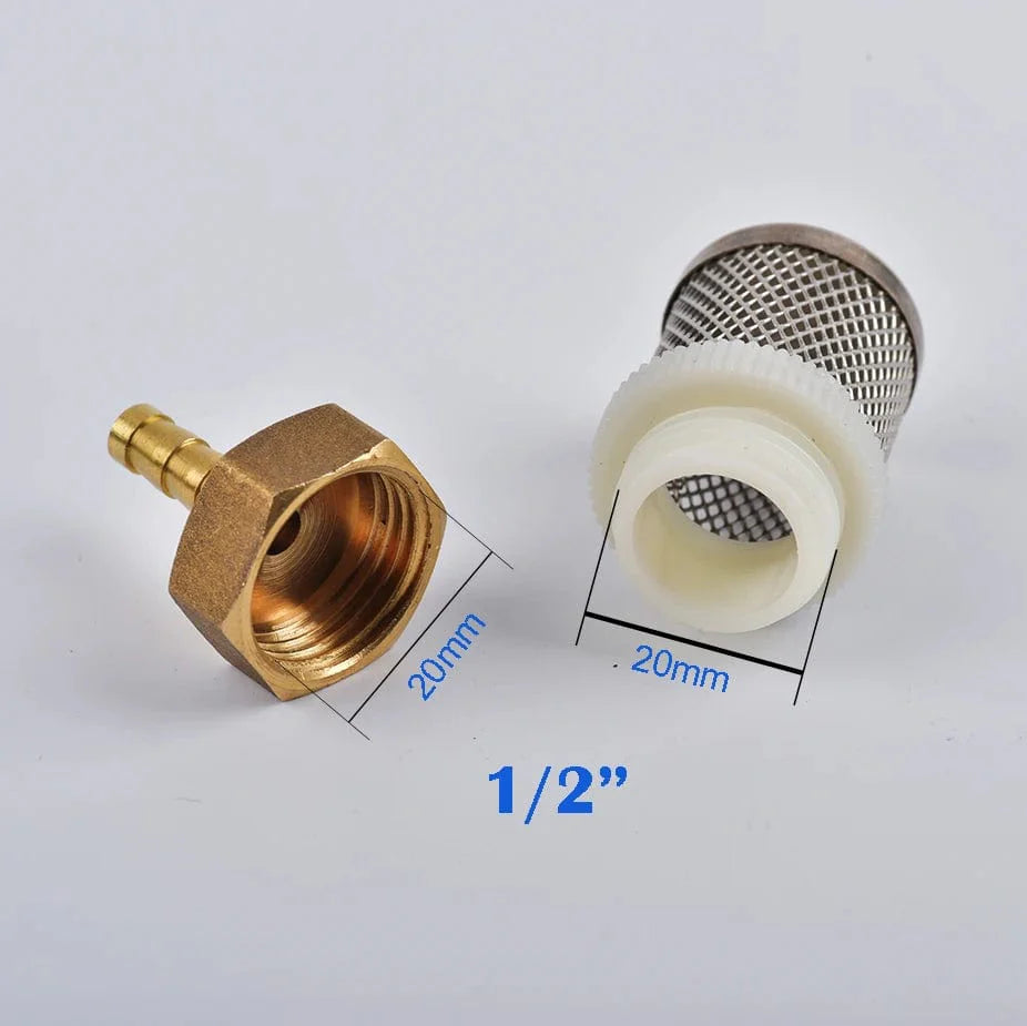 6-19mm Edelstahl-Mesh-Filter 1/2" Weiblich Zoll Gartenbewässerungspumpe Schutzschlauch Wasserreinigungs-Mesh Messingfilter | Karnz