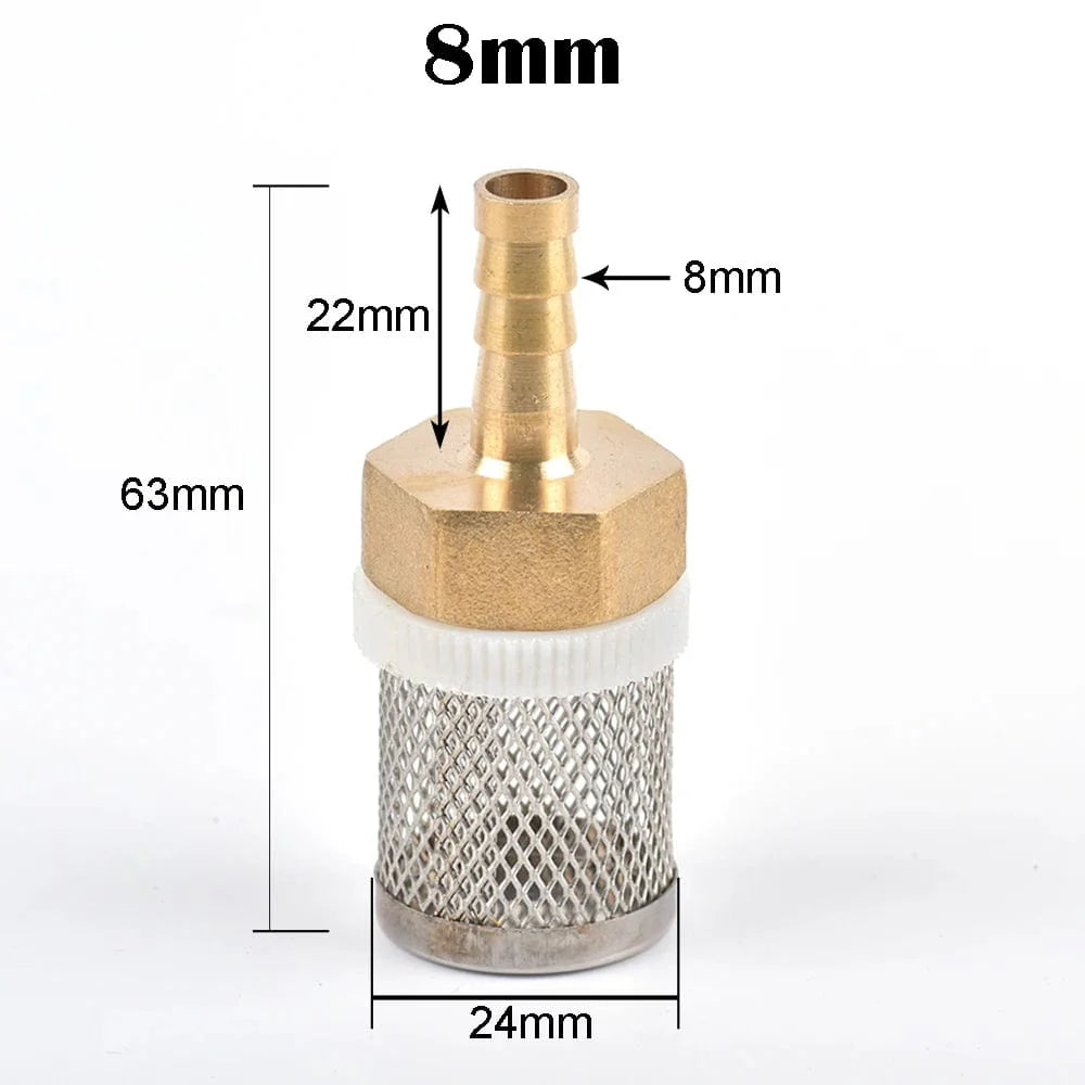 6-19mm Edelstahl-Mesh-Filter 1/2" Weiblich Zoll Gartenbewässerungspumpe Schutzschlauch Wasserreinigungs-Mesh Messingfilter | Karnz