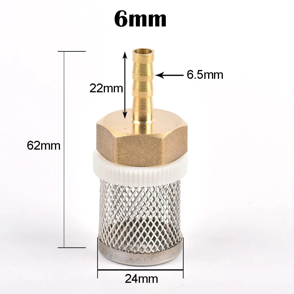 6-19mm Edelstahl-Mesh-Filter 1/2" Weiblich Zoll Gartenbewässerungspumpe Schutzschlauch Wasserreinigungs-Mesh Messingfilter | Karnz