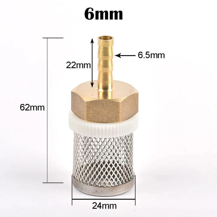 6-19mm Edelstahl-Mesh-Filter 1/2" Weiblich Zoll Gartenbewässerungspumpe Schutzschlauch Wasserreinigungs-Mesh Messingfilter | Karnz