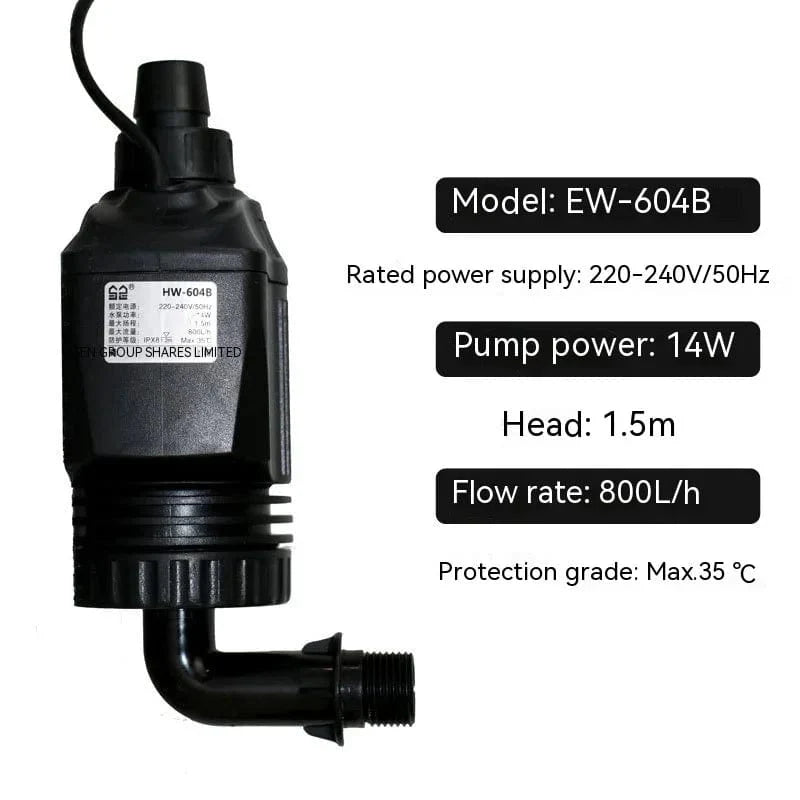 SUNSUN JP-450g Wasserpumpe neue Version 6W geeignet für HW-602B 603B 604B Außenfilter Aquarium Fischbecken 400L/H 800L/H | Karnz