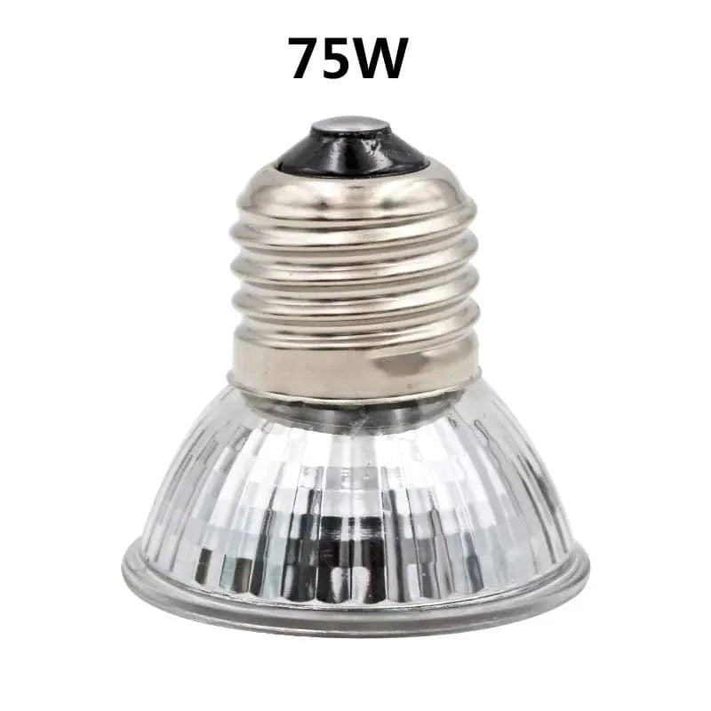 Reptilienlampe 25/50/75W UVA+UVB 3.0 Haustier Wärmelampe Glühbirne Schildkröte Basking UV Lichtlampen Amphibien Eidechsen Temperaturregler | Karnz