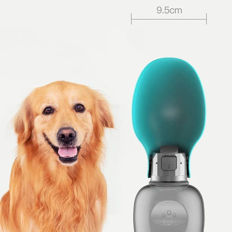 800ml Tragbare Hundewasserflasche für kleine, mittelgroße, große Hunde im Freien, Reise-TRINKSCHÜSSEL, Welpen, Katzenfütterer, Haustier-Labrador-Zubehör | Karnz