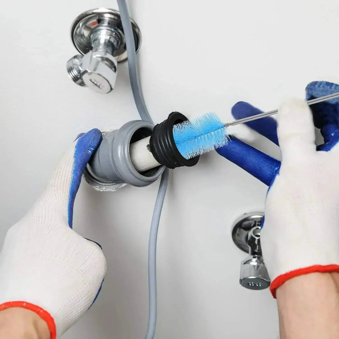 90/155/200CM Aquarien Reinigungsbürste für Schlauch Luftschlauch Edelstahl Flexible Doppelseitige Rohrbürste Fischtank Zubehör | Karnz