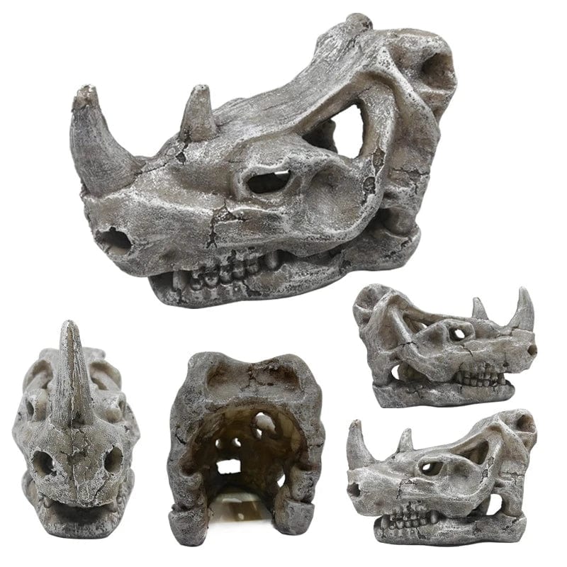 Tiere Schädel Fisch Tank Fossil Dinosaurier Ornamente Aquarium Nashorn Knochen Dekoration Fischschüssel Krokodil Quallen Karpfen Schildkröte | Karnz