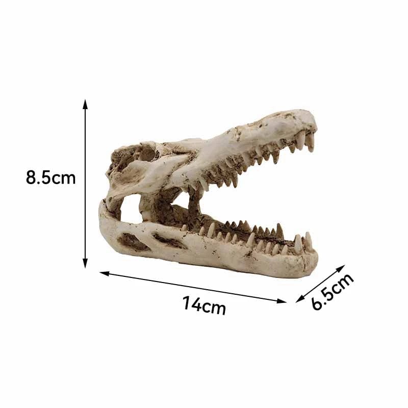 Tiere Schädel Fisch Tank Fossil Dinosaurier Ornamente Aquarium Nashorn Knochen Dekoration Fischschüssel Krokodil Quallen Karpfen Schildkröte | Karnz