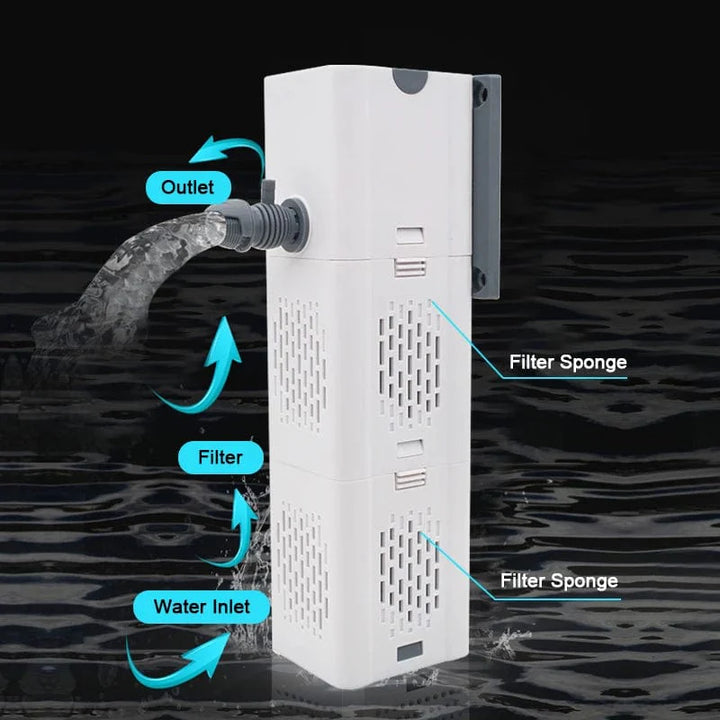 Aquarium Filter Pumpe Fischtank Unterwassersilent Luft Sauerstoff Belüfter Interne Wasserpumpe Aquarium Luftpumpe Wellenmacher 220v | Karnz