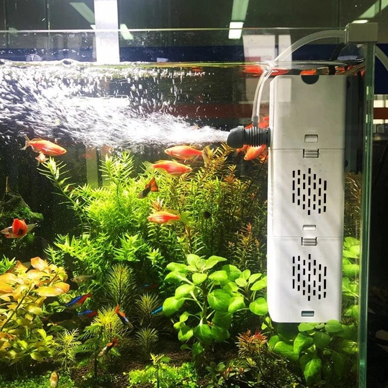 Aquarium Filter Pumpe Fischtank Unterwassersilent Luft Sauerstoff Belüfter Interne Wasserpumpe Aquarium Luftpumpe Wellenmacher 220v | Karnz
