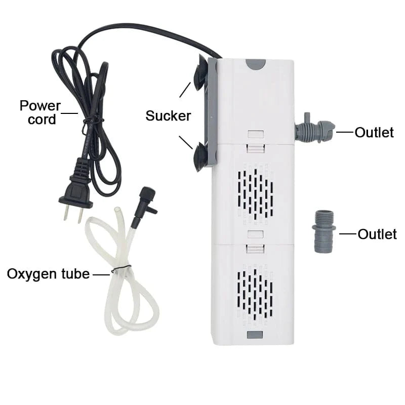 Aquarium Filter Pumpe Fischtank Unterwassersilent Luft Sauerstoff Belüfter Interne Wasserpumpe Aquarium Luftpumpe Wellenmacher 220v | Karnz