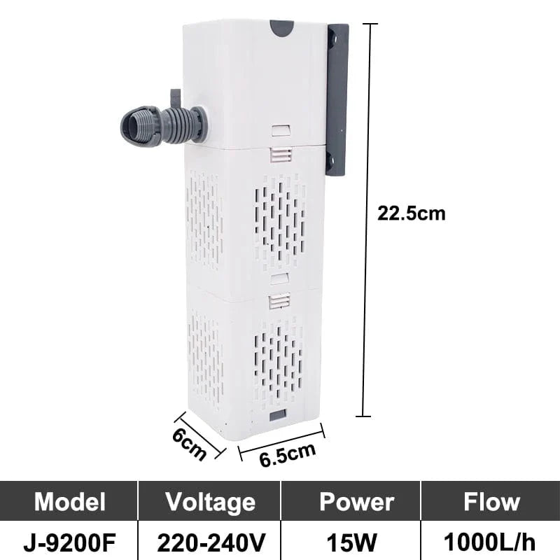 Aquarium Filter Pumpe Fischtank Unterwassersilent Luft Sauerstoff Belüfter Interne Wasserpumpe Aquarium Luftpumpe Wellenmacher 220v | Karnz