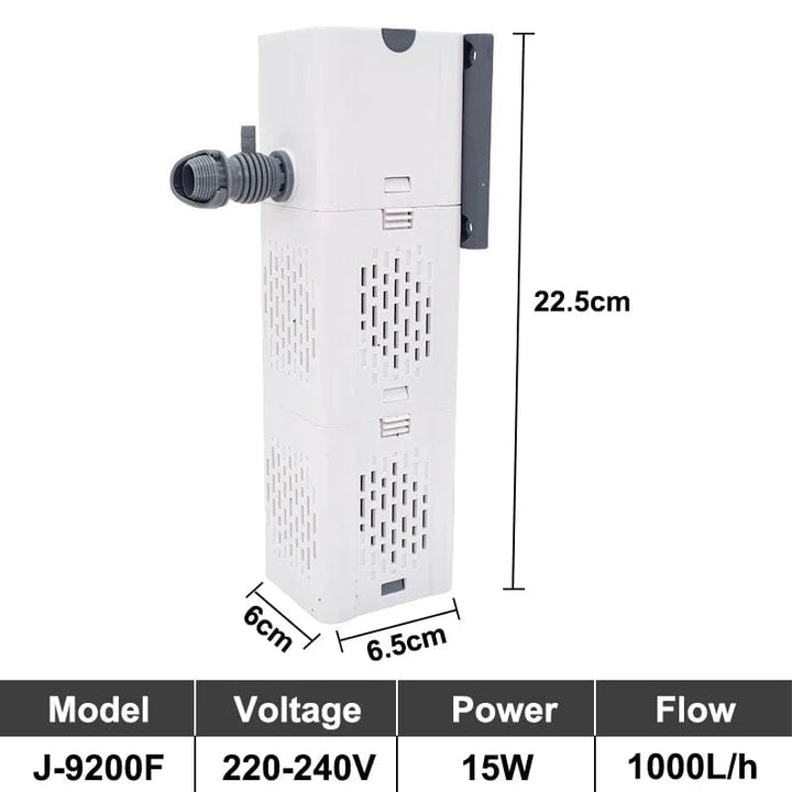 Aquarium Filter Pumpe Fischtank Unterwassersilent Luft Sauerstoff Belüfter Interne Wasserpumpe Aquarium Luftpumpe Wellenmacher 220v | Karnz