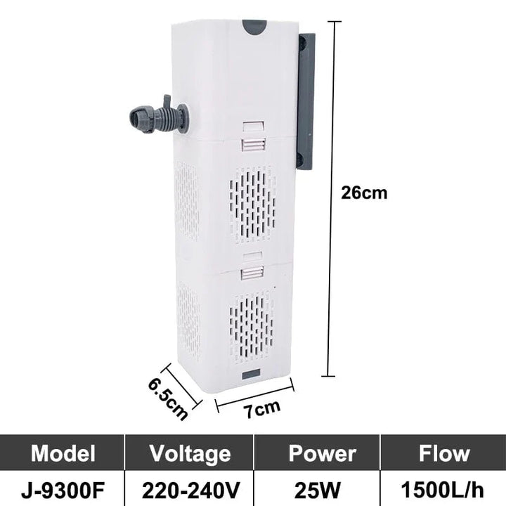 Aquarium Filter Pumpe Fischtank Unterwassersilent Luft Sauerstoff Belüfter Interne Wasserpumpe Aquarium Luftpumpe Wellenmacher 220v | Karnz