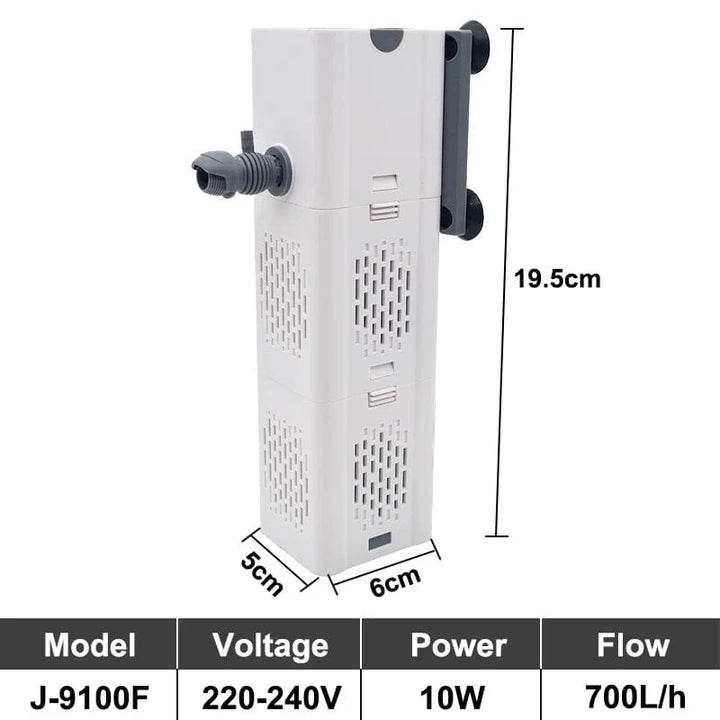 Aquarium Filter Pumpe Fischtank Unterwassersilent Luft Sauerstoff Belüfter Interne Wasserpumpe Aquarium Luftpumpe Wellenmacher 220v | Karnz